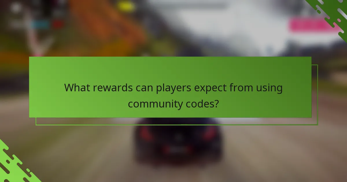 What rewards can players expect from using community codes?
